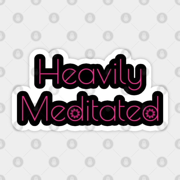 Heavily Meditated Meditation Yoga Inner Peace Sticker by MalibuSun